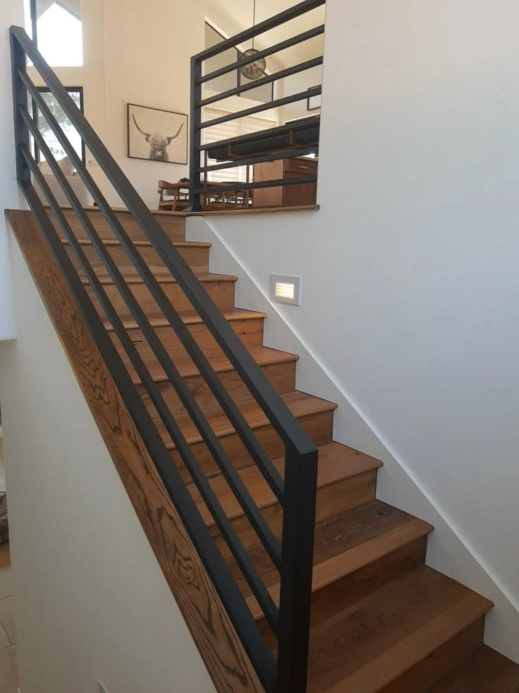 Industrial grade mild steel structural staircase fabricated for Rawalpindi building